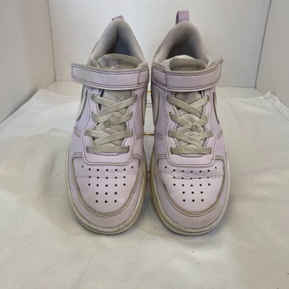 Nike Court Borough Low 2 Hook & Loop Leather Sneakers Lilac White 13C - Picture 8 of 12